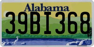 AL license plate 39BI368