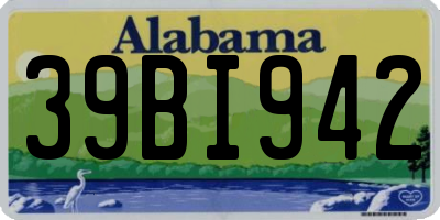 AL license plate 39BI942