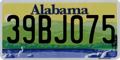 AL license plate 39BJ075
