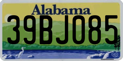 AL license plate 39BJ085