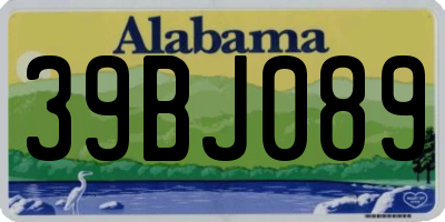 AL license plate 39BJ089