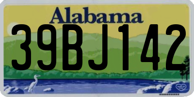AL license plate 39BJ142