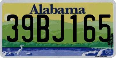 AL license plate 39BJ165