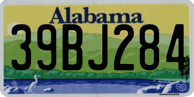 AL license plate 39BJ284