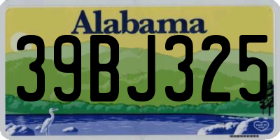 AL license plate 39BJ325