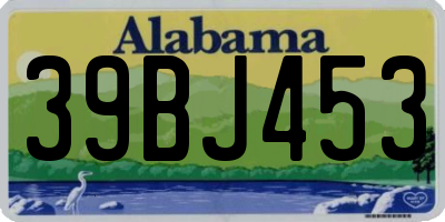 AL license plate 39BJ453