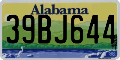 AL license plate 39BJ644