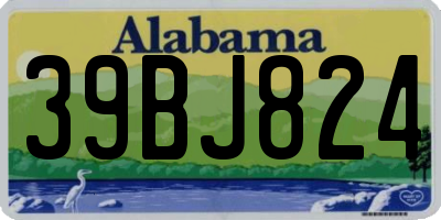 AL license plate 39BJ824