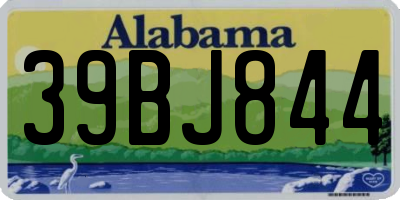 AL license plate 39BJ844