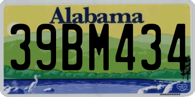 AL license plate 39BM434