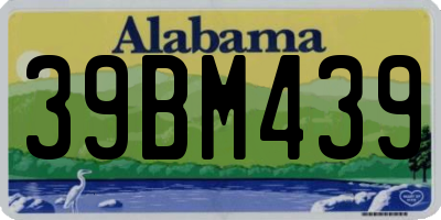 AL license plate 39BM439