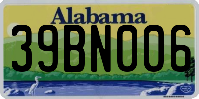 AL license plate 39BN006