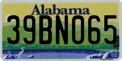 AL license plate 39BN065