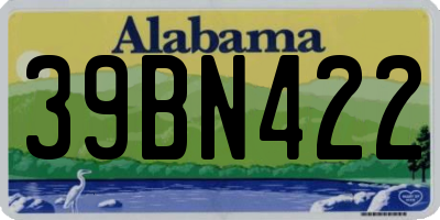 AL license plate 39BN422