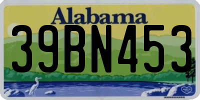 AL license plate 39BN453