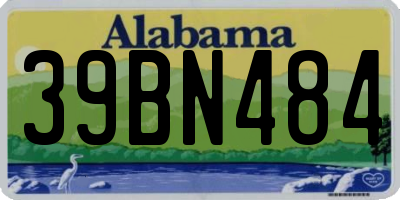 AL license plate 39BN484