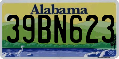AL license plate 39BN623