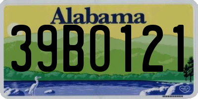 AL license plate 39BO121