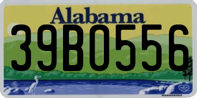 AL license plate 39BO556