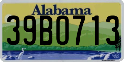 AL license plate 39BO713
