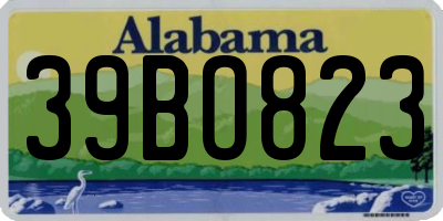 AL license plate 39BO823