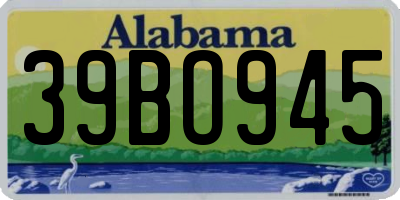 AL license plate 39BO945