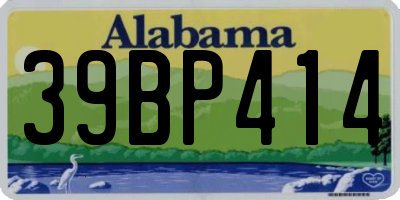 AL license plate 39BP414