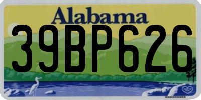 AL license plate 39BP626