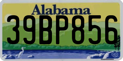 AL license plate 39BP856
