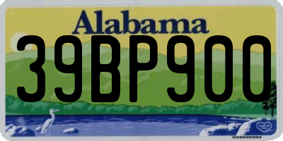 AL license plate 39BP900