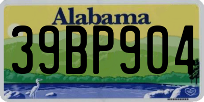 AL license plate 39BP904
