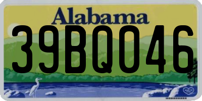 AL license plate 39BQ046