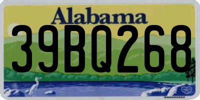 AL license plate 39BQ268