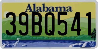 AL license plate 39BQ541