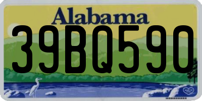 AL license plate 39BQ590
