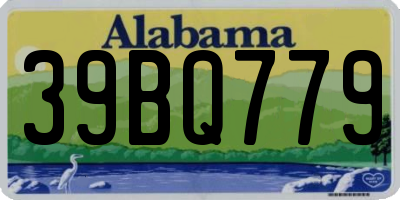 AL license plate 39BQ779