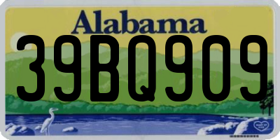 AL license plate 39BQ909