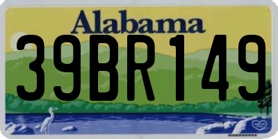 AL license plate 39BR149