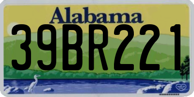 AL license plate 39BR221