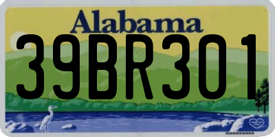 AL license plate 39BR301