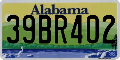 AL license plate 39BR402