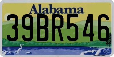 AL license plate 39BR546
