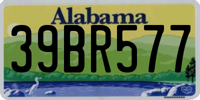 AL license plate 39BR577