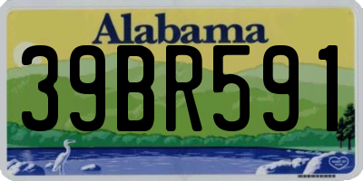 AL license plate 39BR591
