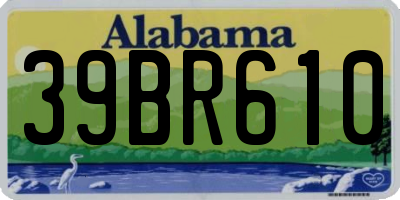 AL license plate 39BR610