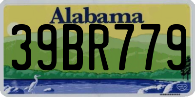 AL license plate 39BR779