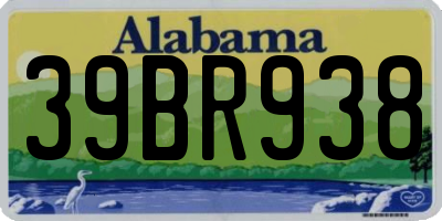 AL license plate 39BR938