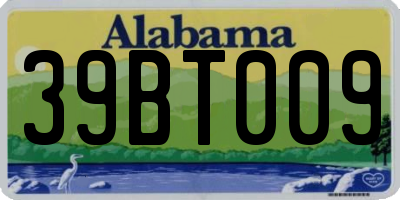 AL license plate 39BT009