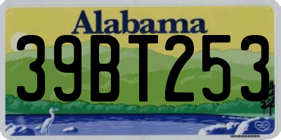 AL license plate 39BT253