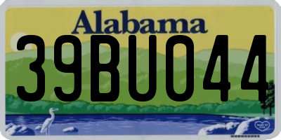 AL license plate 39BU044